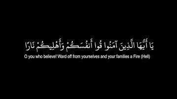 كروما شاشه سوداء القرآن الكريم📖ماتيسر من سورة التحريم🌙ياأيها الذين آمنوا قوا ...🌙Surah At-Tahrim📖