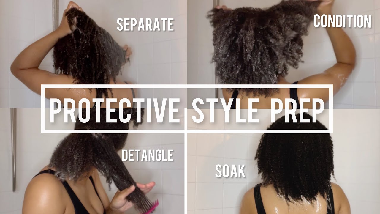 simple braid prep on NATURAL HAIR | wash, moisturize, blow dry routine & more!