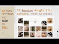 14 Amazing Google Site Layouts