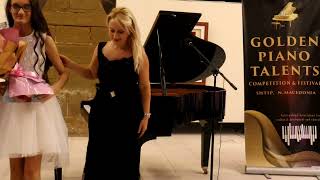 Makedonsko devojče by Petra Spasojević, nastup na Golden Piano Festivalu, Štip  3/1
