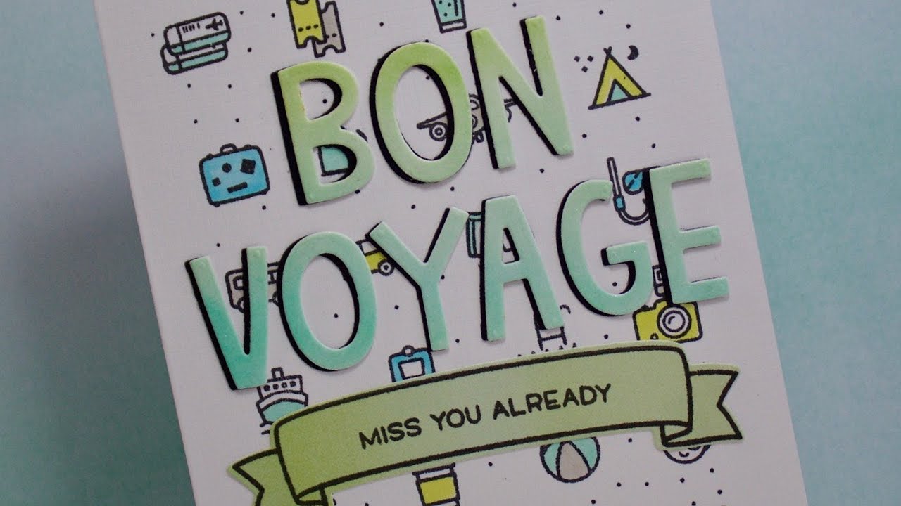 bon voyage cards to make