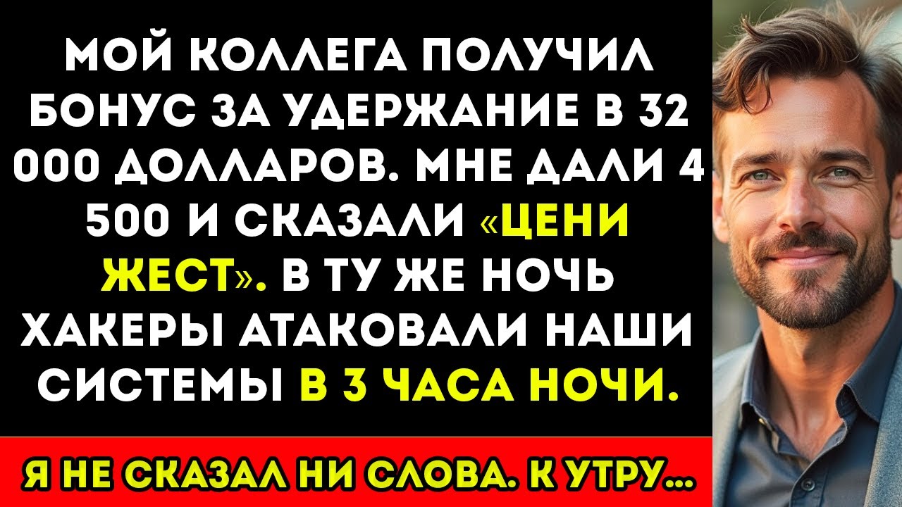 Мой коллега получил бонус за удержание в 32 000 долларов. Я получил 4 500 — и ушёл с работы