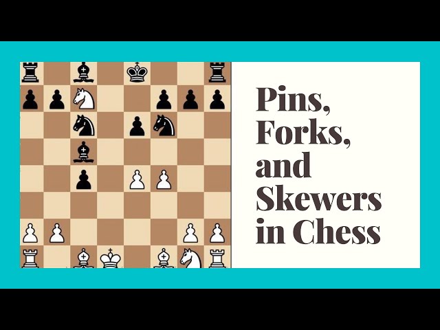 chess fork,pin and skewer