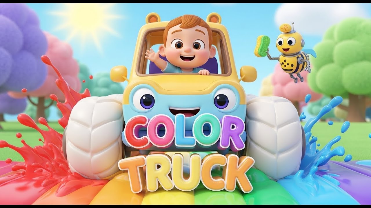 Monster Truck Color Song 🚚🎨 Learn Colors & Numbers 1 10  Magic Kiddo World
