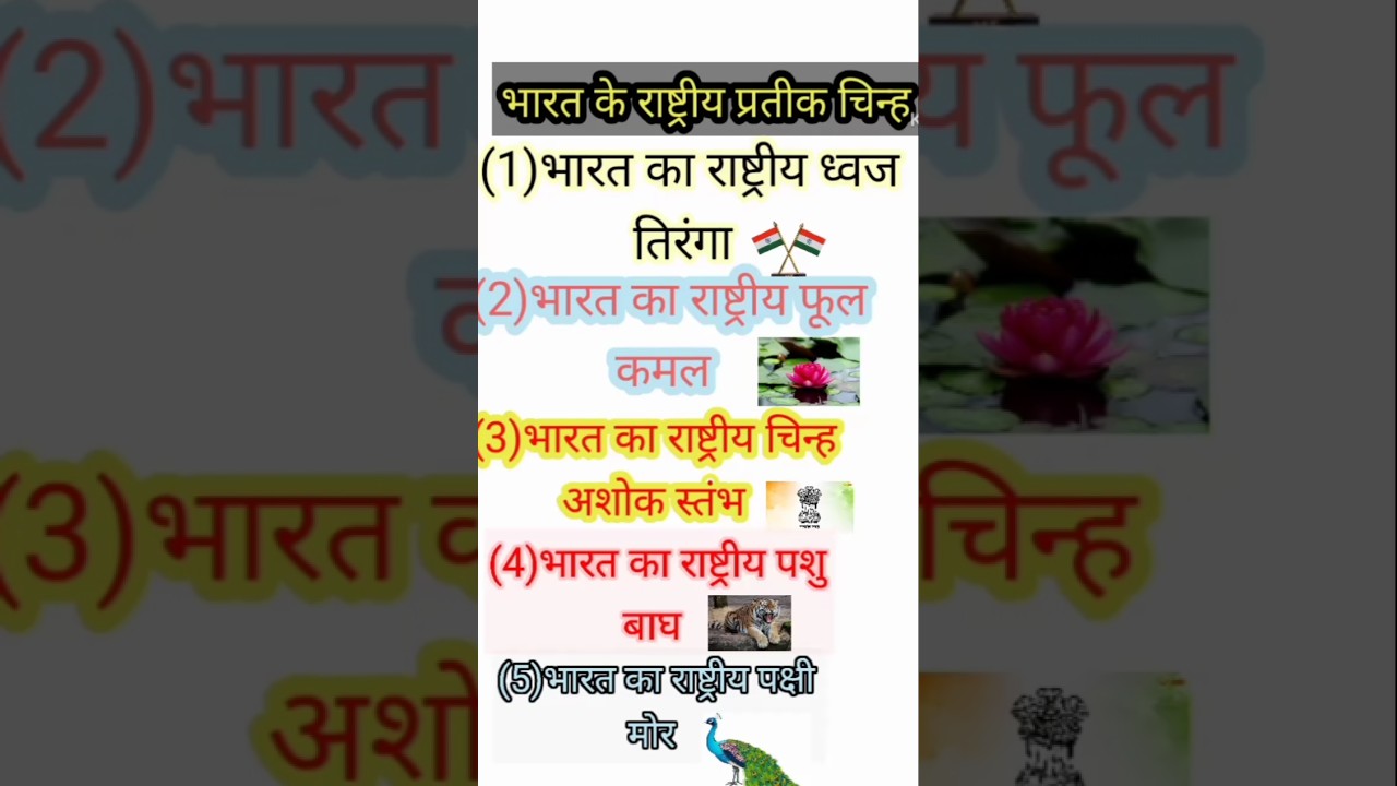 Bharat ke rashtriy Pratik chin/daily study adda / 