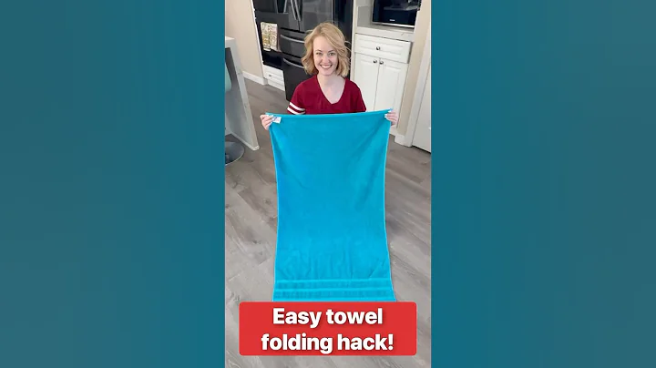 Easy towel folding hack #hack #homedecor #lifehack
