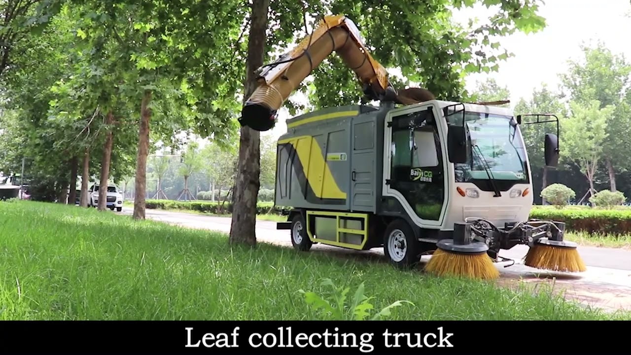 EV LEAF COLLECTION TRUCK. 4.8m³ volume，born for gather leaves