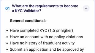 Comment devenir validateur kyc Rubi network minage crypto