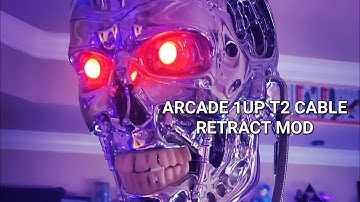 Terminator 2 Arcade 1up EASY and CHEAP retractable gun cord mod!
