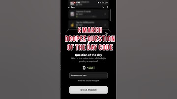6 April DropeeQuestionof The Day Code | Dropee Question of The Day Answer  #Dropee