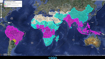 Global spread of antimalarial drug resistance since 1960