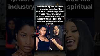 Nicki Minaj on the music industry: “It's demonic — it makes you feel you're never enough.” 🎤