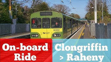 Ride from Clongriffin ~ Raheny onboard IÉ 8300 class dart train 8332   17/4/2021