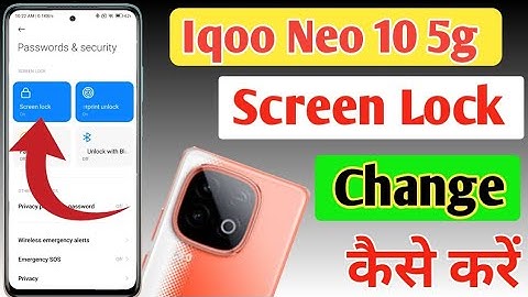 Iqoo Neo 10 5g screen lock kaise change kare/ Iqoo Neo 10 5g pattern lock change kaise kare