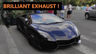 Aventador LP700 (50° kit) Brilliant Exhaust : LOUD Acceleration and Startup !