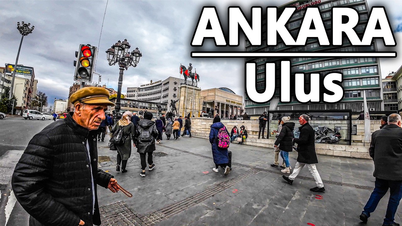 ANKARA Ulus 4K Yürüyüş | Exploring the Historic Streets of Old Downtown
