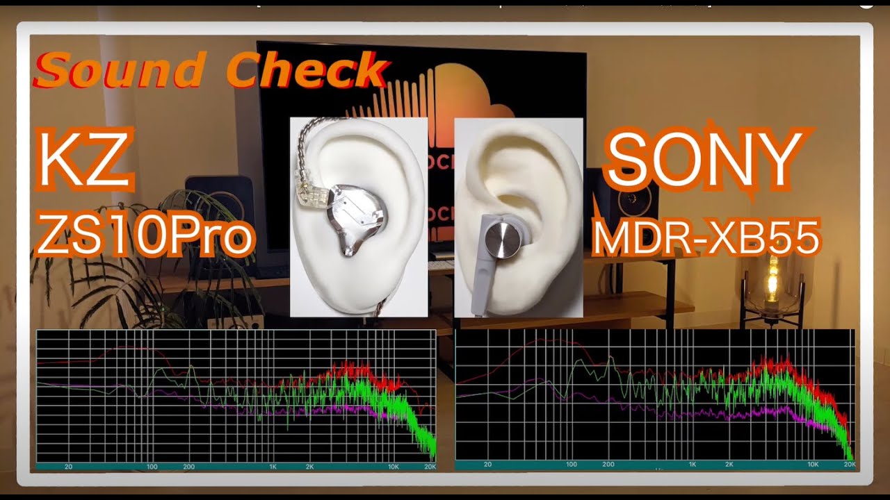 KZ ZS10Pro vs SONY MDR-XB55 [IEMs Chinese In-Ear Sound Comparison