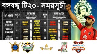 দেখে নিন বঙ্গবন্ধু টি-টোয়েন্টি কাপের সূচি - Bangabandhu T20 Cup 2020 | Time & Schedule
