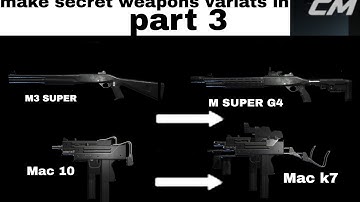 How to Create Hidden Weapons in combat master-part 3