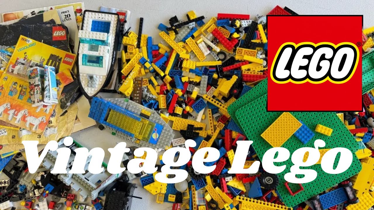 Large Bulk Lot of Vintage LEGO and Manuals