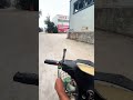 Motorcycle driven with detached handlebars still rolling  in Shandong, China