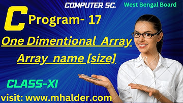 one dimensional array in c in bangla | Array in C