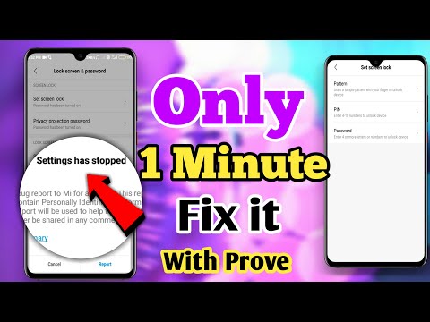 settings keeps stopping problem mi | how to fix bug report in mi phone without factory reset
