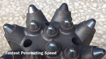 T38 T45 T51 Thread Insert Rocket Button Bits Fastest Penetrating Speed Rock Drilling Consumables