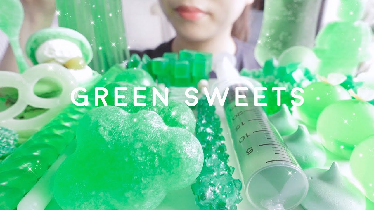 【咀嚼音】緑色のスイーツを食べる【ASMR/EATINGSOUNDS】