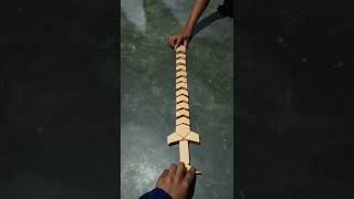 wooden composite sword