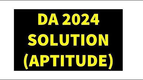 GATE 2024 DA| Aptitude Solution | Live | Memory Based Questions