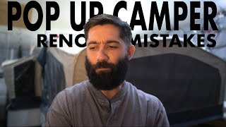 Don’t Make these Pop Up Camper Reno MISTAKES | Re-Renovating Our Renovated Pop Up Camper | Part One