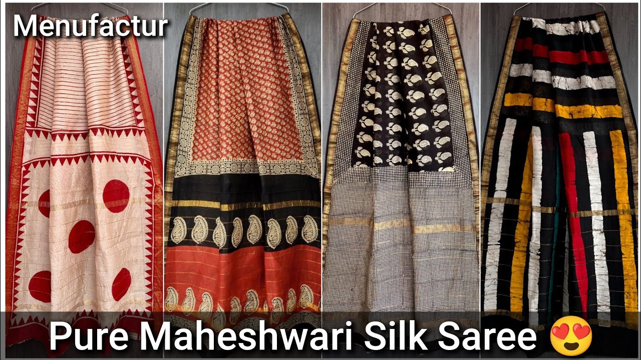Pure Maheshwari Silk Sarees | Wholesale Price | Cod Available 👍 