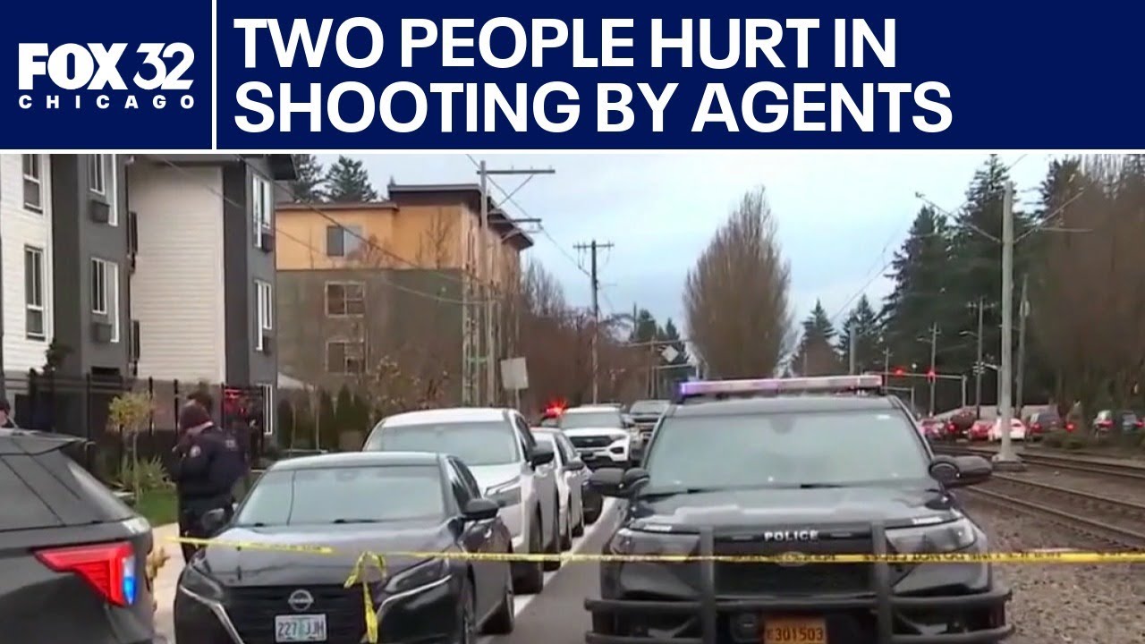 Two people hurt in shooting by agents - YouTube