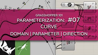 Grasshopper 101: Parameterization | #07 Curve Domain, Parameter, Direction Wealth