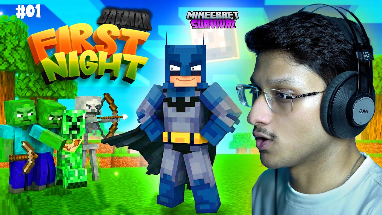 Crazy Start of Batman in Minecraft ?! | Minecraft Survival Series Hindi ...