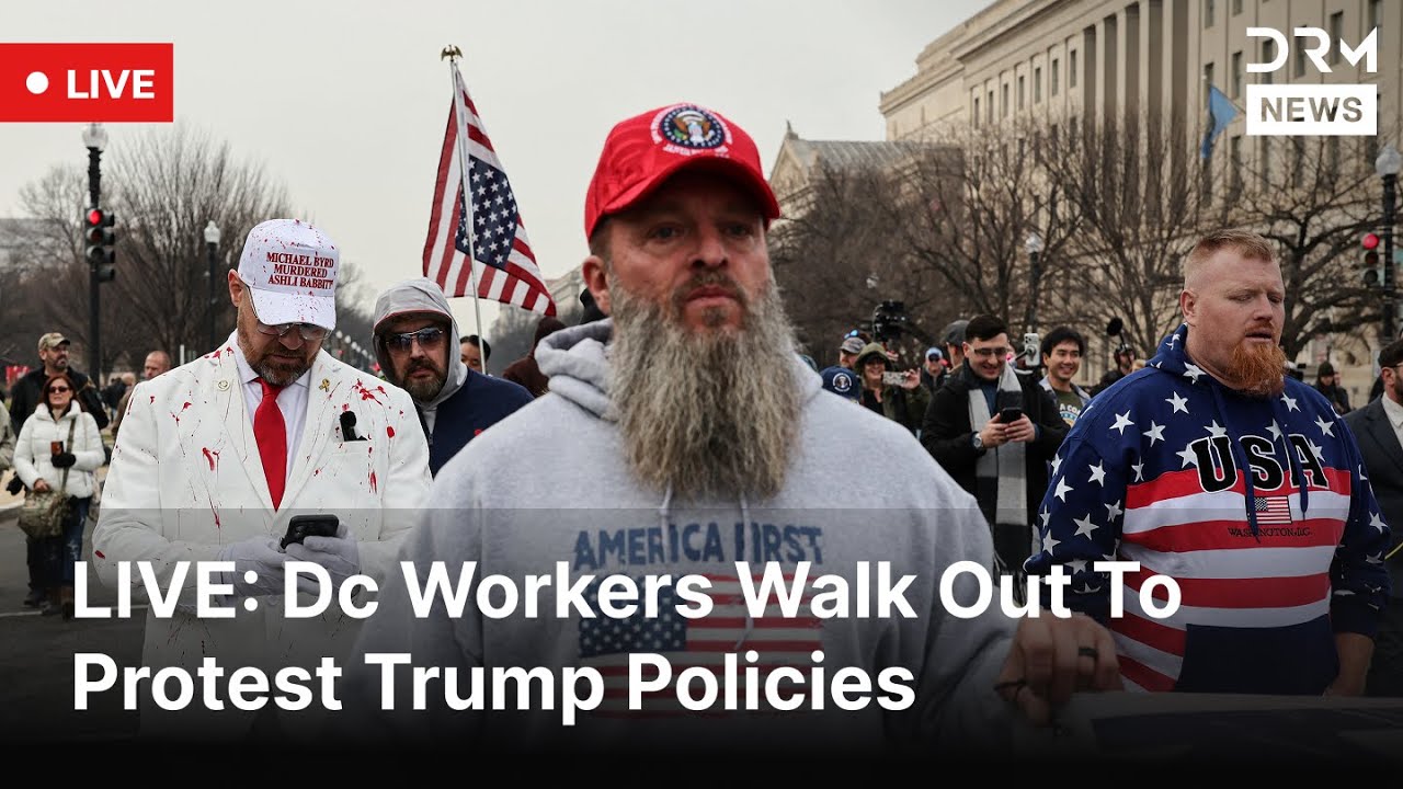 LIVE: Washington Dc Workers Protest Trump Policies | DRM News | AC1F