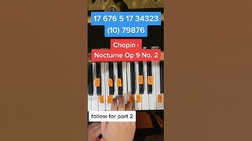 Thumbnail of Nocturne Op. 9 No. 2 Easy Piano Tutorial