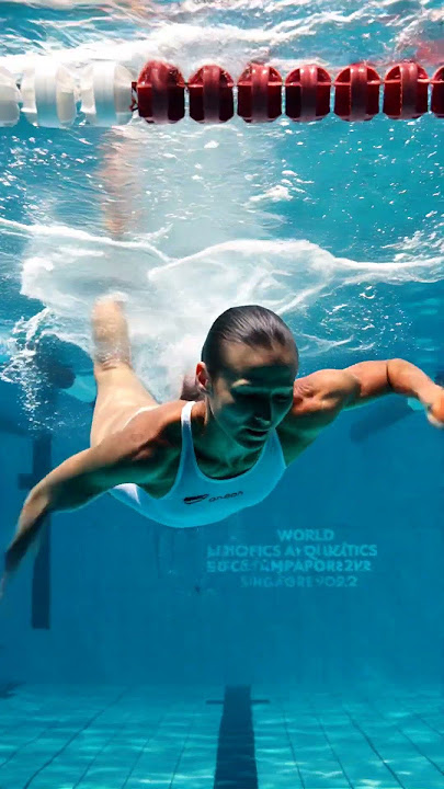 A scene under the water 1. Singapore International Swimming Championship 2025 #summer #sports