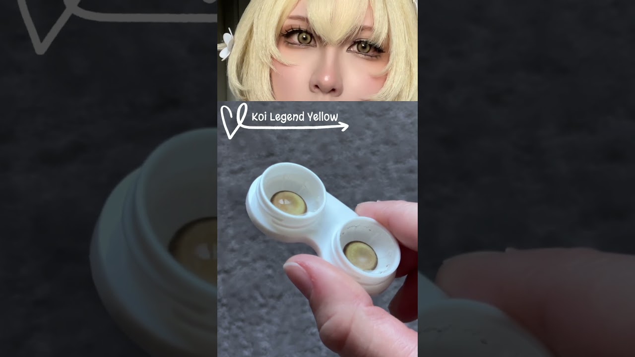 🎇These colored contact lenses make my cosplay makeup look unique.
