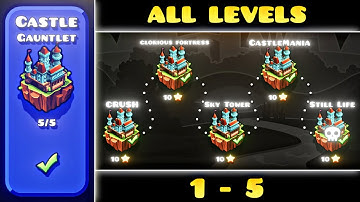 Geometry Dash [2.2] | "Castle Gauntlet" ALL LEVELS (RTX ON)