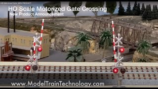NEW PRODUCT - HO Scale Motorized Railroad Gate Crossing from Model Train Technology. screenshot 5