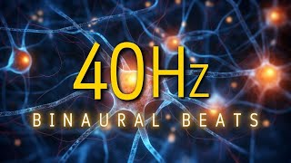 40 Hz Binaural Beats Energize & Focus Your Brain🔅Enhancing Your Study Sessions to Stay Sharp & Alert