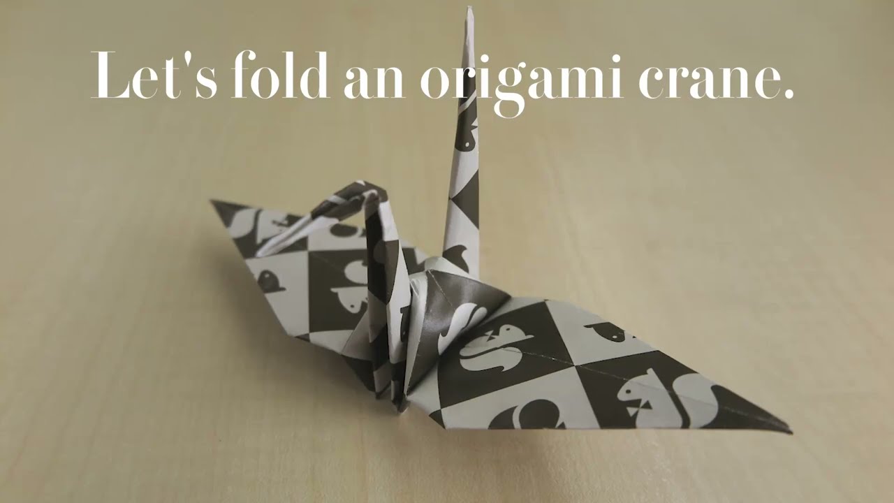 ORIGAMI 折り紙~鶴の折り方~ - YouTube ORIGAMI 折り紙~鶴の折り方~ - YouTube