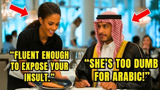 Billionaire Mocked Black Waitress in Arabic — Seconds Later She Answered Back Fluently