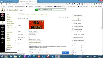 Canvas:  Change course name and class section names