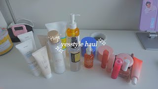 *huge* Yesstyle haul 🤍| k-makeup and k-skincare 🎀, tiktok recommended!!!