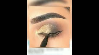 Golden & Black Eyeshadow Look | Easy Eye Makeup | Beauty n Style