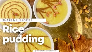 Rice Pudding (Sholeh Zard) - The Persian Version