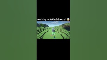 Minecraft rocket 🤯 #shorts #minecraft